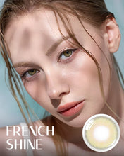 Afbeelding in Gallery-weergave laden, OLENS French Shine Olive Daily 10 pcs (Prescription 0.00~-8.00, 10 lenses)