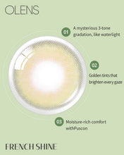 Afbeelding in Gallery-weergave laden, OLENS French Shine Olive Daily 10 pcs (Prescription 0.00~-8.00, 10 lenses)