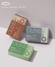 Charger l'image dans la galerie, OLENS Nella Ash Olive Monthly (Prescription 0.00~-8.00, 1 Pair)