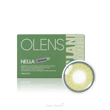 Charger l'image dans la galerie, OLENS Nella Ash Olive Monthly (Prescription 0.00~-8.00, 1 Pair)