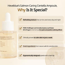 Lade das Bild in den Galerie-Viewer, HEVEBLUE Salmon Caring Centella Ampoule 30 ml