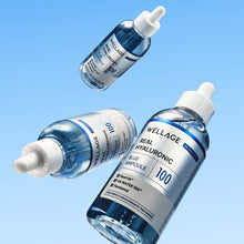 Lade das Bild in den Galerie-Viewer, WELLAGE Real Hyaluronic Blue Ampoule 100 Refill set (60ml+60ml)
