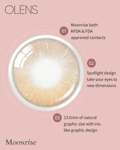 Load image into Gallery viewer, OLENS Moonrise Fawn Brown Monthly (Prescription 0.00~-8.00, 2 lenses)
