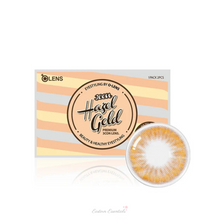 将图片加载到图库查看器，OLENS Hazel Gold 3CON Monthly (Prescription 0.00~-8.00, 1 Pair)
