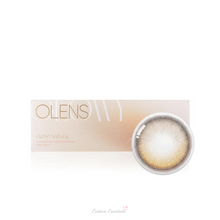 将图片加载到图库查看器，OLENS Glowy Natural Latte Brown Daily (Prescription 0.00~-8.00, 10 lenses)
