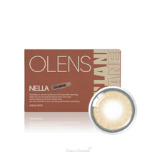 将图片加载到图库查看器，OLENS Nella Ash Beige Monthly (Prescription 0.00~-8.00, 1 Pair)

