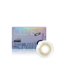 将图片加载到图库查看器，OLENS Scandi Gray Monthly (Prescription 0.00~-8.00, 1 Pair)

