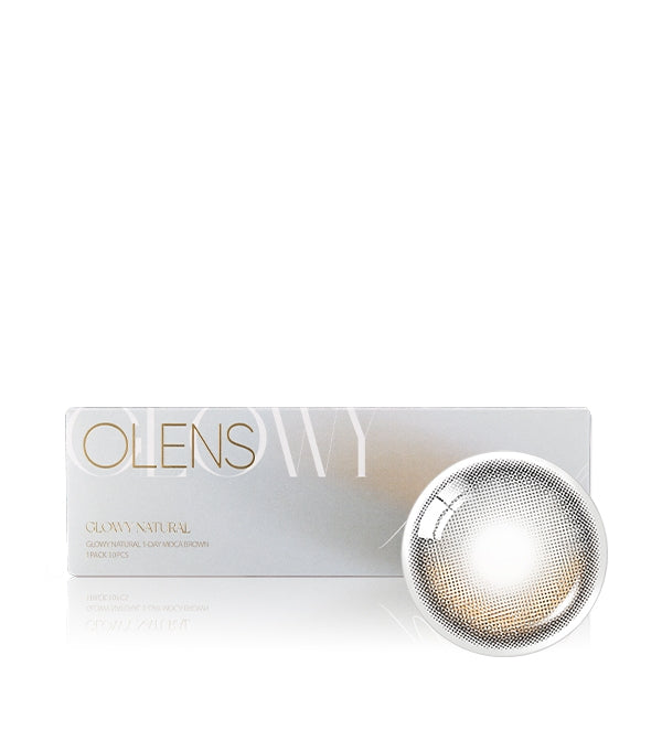 [PRE-ORDER] OLENS Glowy Natural Mocha Brown Daily (Prescription 0.00~-8.00, 10 lenses)