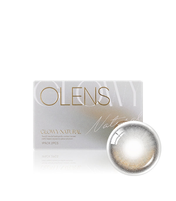 OLENS Glowy Natural Mocha Brown Monthly (Prescription 0.00~-8.00, 1 Pair)