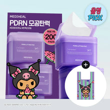 Charger l&#39;image dans la galerie, MEDIHEAL PDRN Pore Toner Lifting Pad Refill pack100+100 Sheets [Tanning Kuromi Limited Edition + Shopping Bag]
