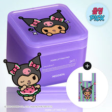 Lade das Bild in den Galerie-Viewer, MEDIHEAL PDRN Pore Toner Lifting Pad Refill pack100+100 Sheets [Tanning Kuromi Limited Edition + Shopping Bag]
