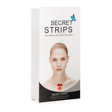 Cargar imagen en el visor de la galería, Secret Strip Anti-Wrinkle Frown Lines Set: 10 Pairs Treatment Masks + 8 ml Hyaluronic Acid Serum
