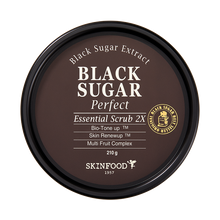 Cargar imagen en el visor de la galería, SKINFOOD Black Sugar Perfect Essential Scrub 2x
