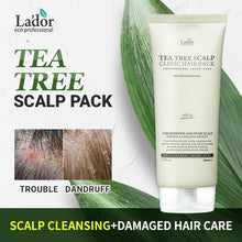 Cargar imagen en el visor de la galería, La&#39;dor Tea Tree Scalp Clinic Hair Pack - Dandruff Treatment 500g
