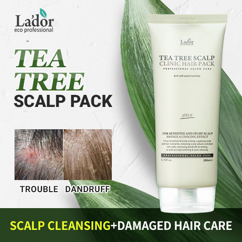 La'dor Tea Tree Scalp Clinic Hair Pack - Dandruff Treatment 500g