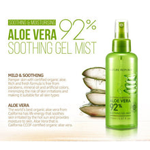 将图片加载到图库查看器，Nature Republic Soothing &amp; Moisture Aloe Vera 92% Soothing Gel Mist
