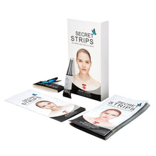 将图片加载到图库查看器，Secret Strip Anti-Wrinkle Forehead Set: 10 Pairs Treatment Masks + 8 ml Hyaluronic Acid Serum
